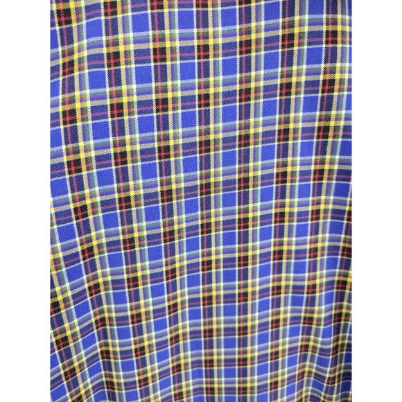 RALPH LAUREN CLASSIC FIT blue Plaid Long Sleeve Cotton Shirt. Mens Size 4XLT - Picture 5 of 6